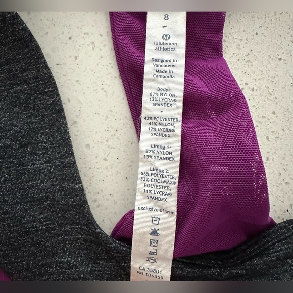 Lululemon Women’s Tank Top- Size 8 - Picture 4 of 9